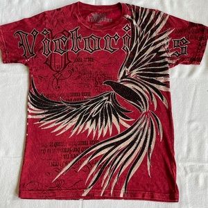 VICTORIOUS Men’s Phoenix t-shirt with Crystals